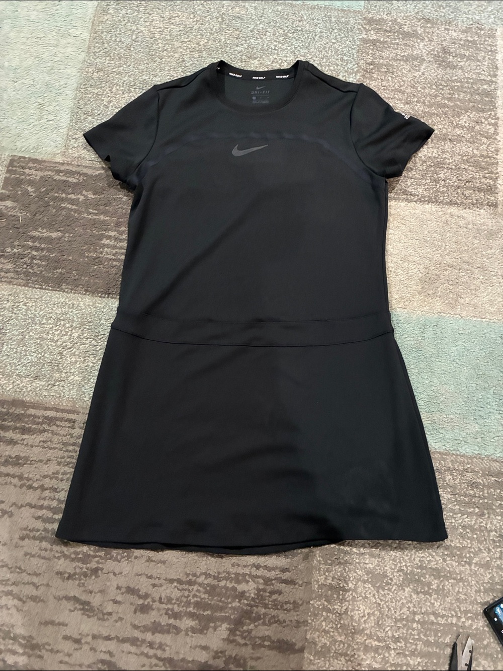 Nike Women's Black Short-Sleeve Golf Dress
